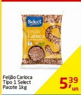 Tenda Atacado Feijão carioca select kg oferta