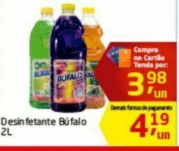 Tenda Atacado Desinfetante búfalo 2l oferta
