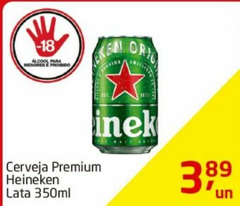 Tenda Atacado Cerveja premium heineken 350ml oferta