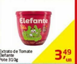 Tenda Atacado Extrato de tomate elefante 310g oferta
