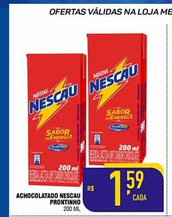 Mercantil Rodrigues Achocolatado nescau prontinho oferta