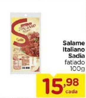 Carrefour Bairro Salame Italiano Sadia 100g oferta