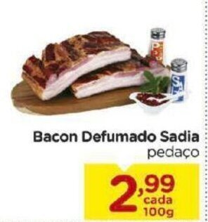 Carrefour Bairro Bacon Defumado Sadia 100g oferta
