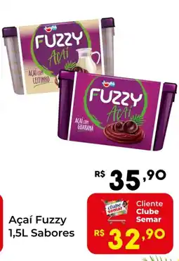 Semar Supermercado Açaí Fuzzy Sabores oferta