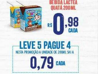 Bahamas Supermercados Bebida Lactea Quatá oferta