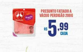 Bahamas Supermercados Presunto Fatiado A Vacuo Perdigão oferta