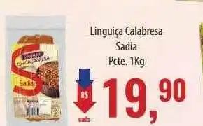Supermercados BH Linguiça Calabresa Sadia oferta