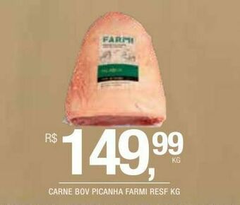 DB Supermercados Carne bov picanha farmi resf kg oferta
