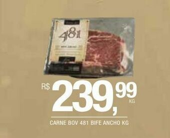 Carne bov 481 bife ancho kg