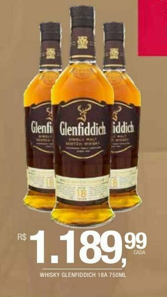 DB Supermercados Whisky glenfiddich 18a 750ml oferta