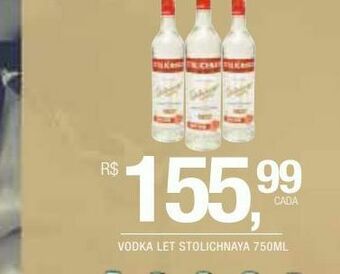 DB Supermercados Vodka let stolichnaya 750ml oferta