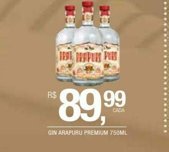 DB Supermercados Gin arapuru premium 750ml oferta