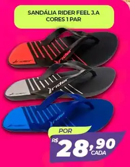 X Supermercados Sandália rider feel j.a cores 1 par oferta