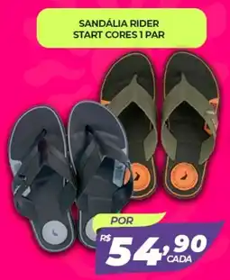X Supermercados Sandália rider start cores 1 par oferta