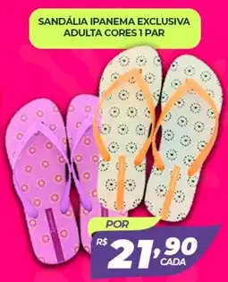X Supermercados Sandália ipanema exclusiva adulta cores 1 par oferta