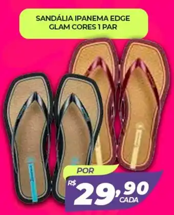 Sandália ipanema edge glam cores 1 par