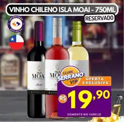 Serrano Supermercado Vinho chileno isla moai oferta