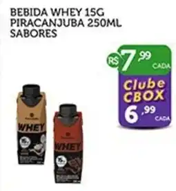 CenterBox Bebida whey 15g piracanjuba sabores oferta