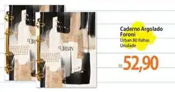 Atacadão Caderno Argolado Foroni oferta