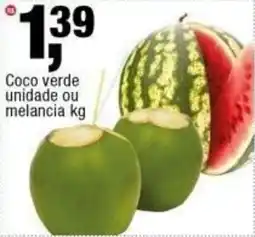 Frangolândia Coco verde unidade ou melancia oferta