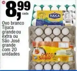 Frangolândia Ovo branco Tijuca grande ou extra ou São José grande oferta