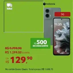 Quero Quero Motorola 5G oferta