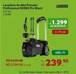 Quero Quero Lavadora de Alta Pressão Profissional HD585 Pro Black oferta