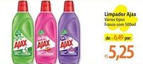 Atacadão Limpador Ajax Vários tipos Frasco oferta