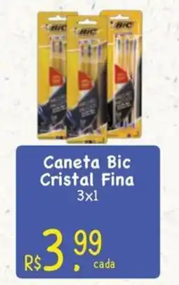 Supermercados Mateus Caneta Bic Cristal Fina oferta