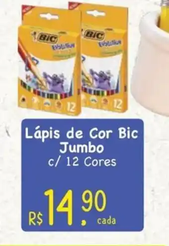 12.12 Lápis de Cor Bic Jumbo