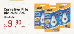 Supermercados Mateus Corretivo Fita Bic Mini 6M oferta
