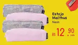 Supermercados Mateus Estojo Malthus Neon oferta
