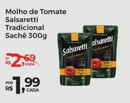 Super Luna Molho de Tomate Salsaretti Tradicional Sachê oferta