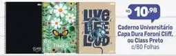 Supermercados Jau Serve Caderno Universitário Capa Dura Foroni Cliff, ou Class Preto oferta