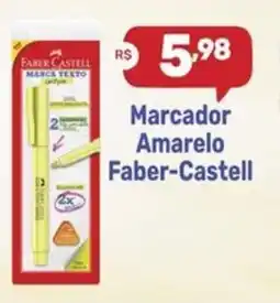 Supermercados Jau Serve Marcador Amarelo Faber-Castell oferta