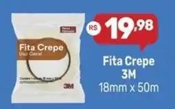 Supermercados Jau Serve Fita Crepe 3M 18mm x 50m oferta