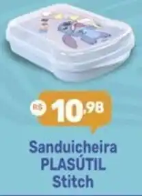 Supermercados Jau Serve Sanduicheira PLASÚTIL Stitch oferta