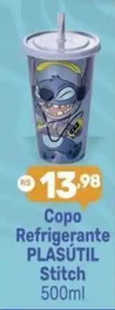 Supermercados Jau Serve Copo Refrigerante PLASÚTIL Stitch oferta