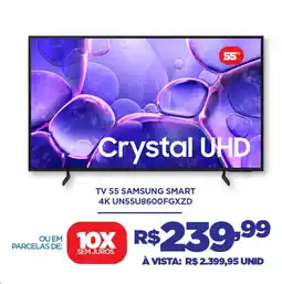 DB Supermercados Tv 55 samsung smart 4K UN55U8600FGXZD oferta