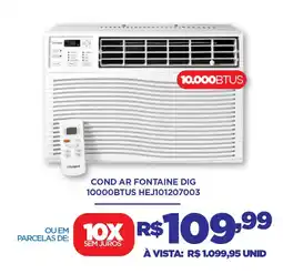 DB Supermercados Cond ar fontaine dig 10.000BTUS HEJT101207003 oferta
