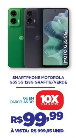 DB Supermercados Smartphone motorola G35 5G 128G GRAFITE/VERDE oferta