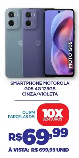 DB Supermercados Smartphone motorola GO5 4G 128GB CINZA/VIOLETA oferta