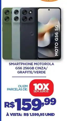 DB Supermercados Smartphone motorola G56 256GB CINZA/ GRAFITE/VERDE oferta