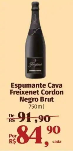 Supermercados Mateus Espumante Cava Freixenet Cordon Negro Brut oferta