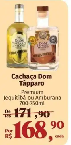 Supermercados Mateus Cachaça Dom Tápparo oferta