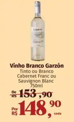 Supermercados Mateus Vinho Branco Garzón oferta