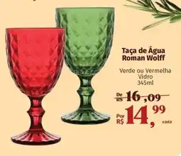 Supermercados Mateus Taça de Água Roman Wolff oferta