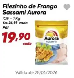 Dia Filezinho de Frango Sassami Aurora IQF oferta