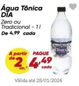 Dia Água Tônica DIA oferta