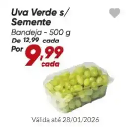 Dia Uva Verde s/ Semente Bandeja oferta